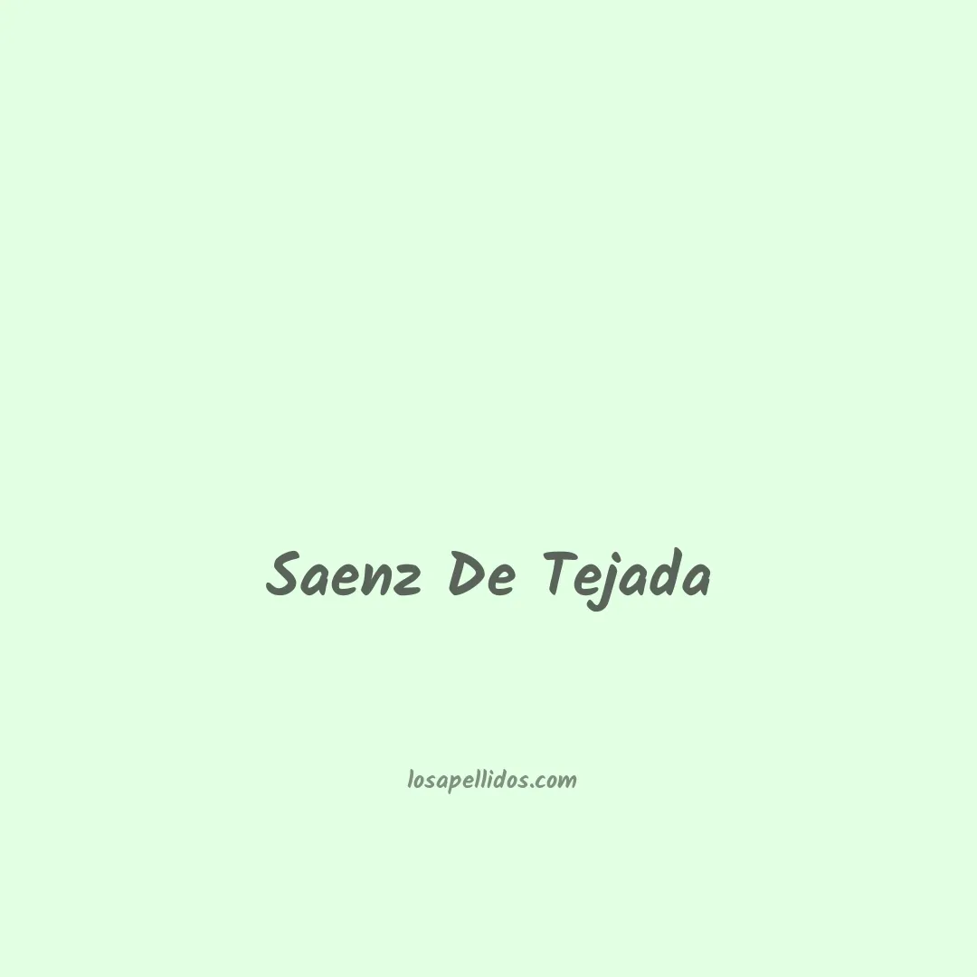 Saenz de tejada en chino