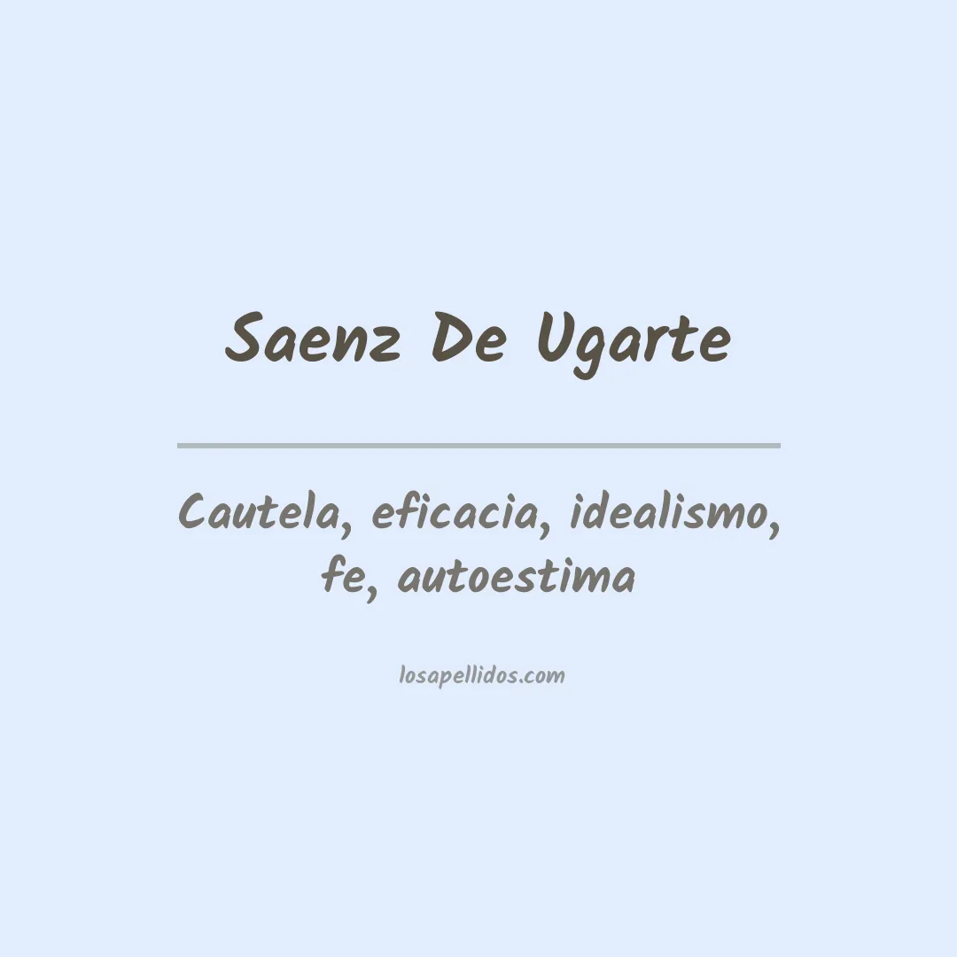 Apellido Saenz de ugarte