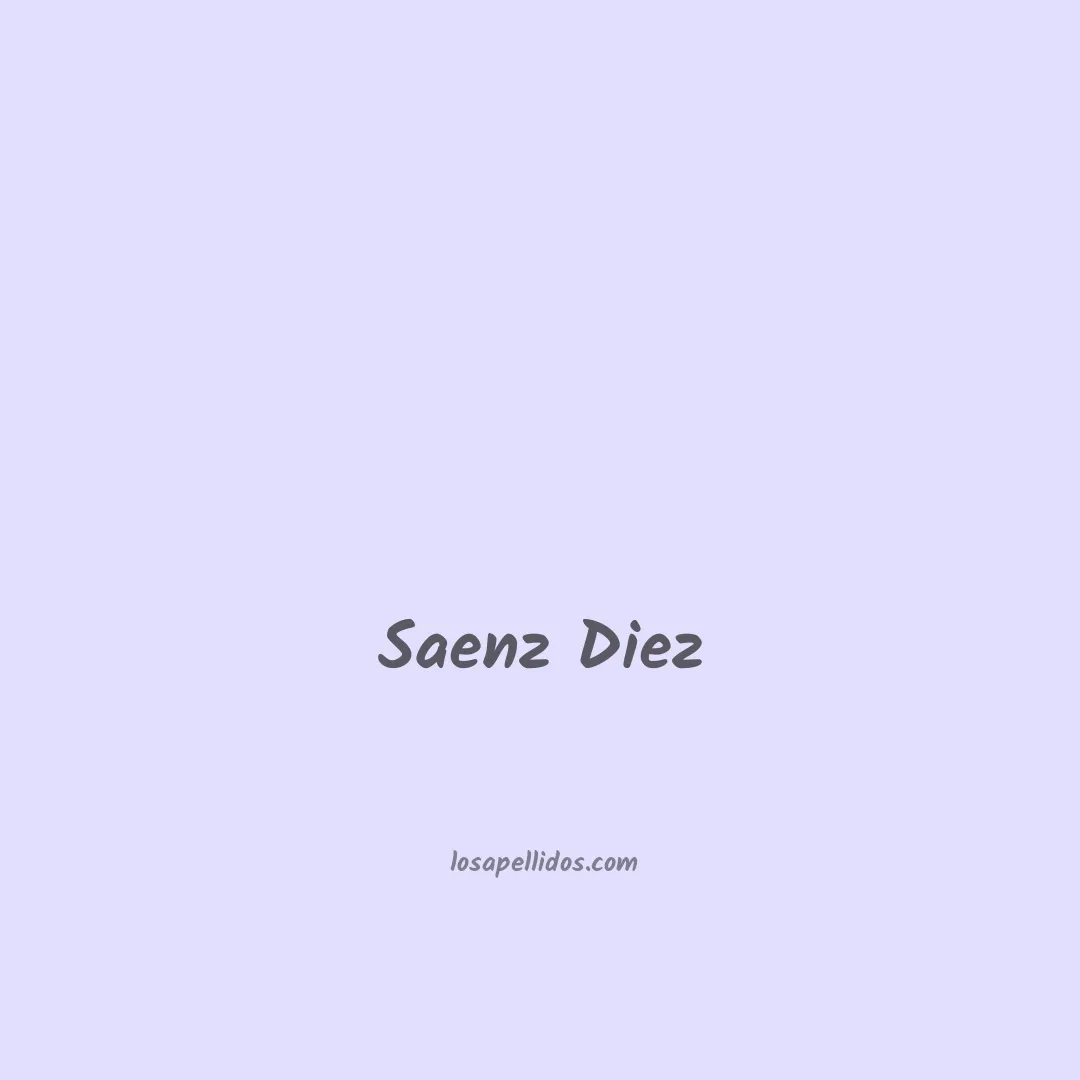 Saenz diez en chino