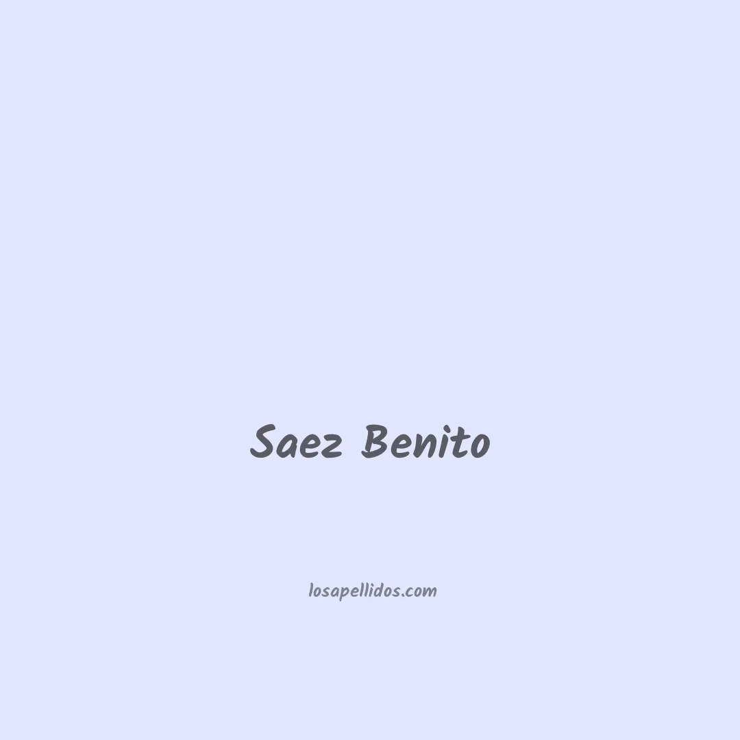 Saez benito en chino