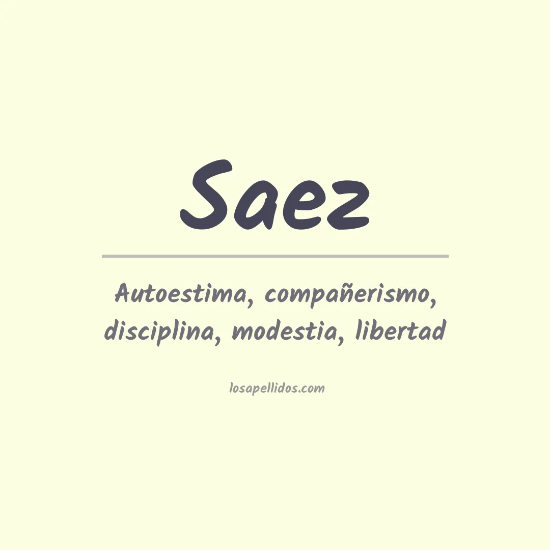 Apellido Saez