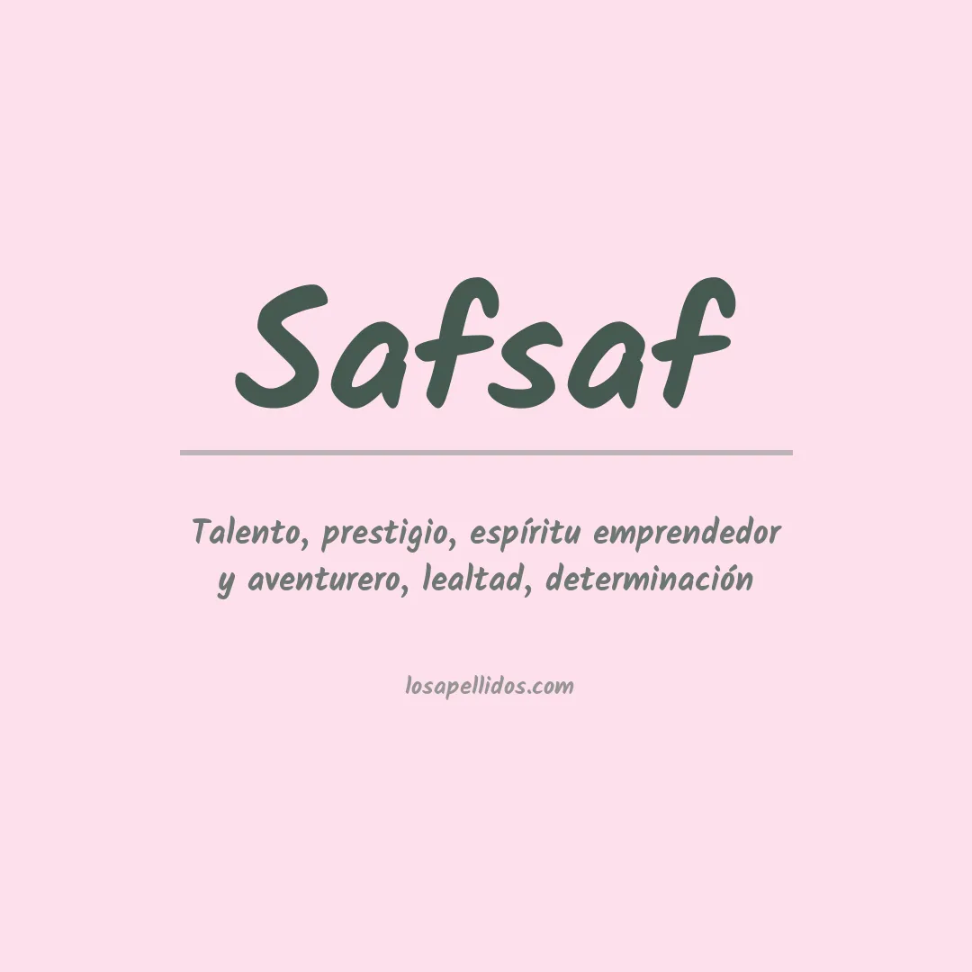 Apellido Safsaf
