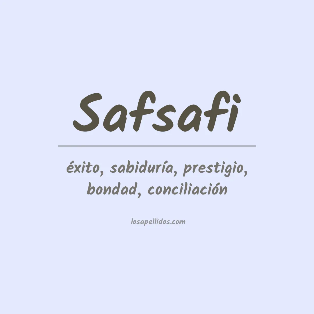 Apellido Safsafi