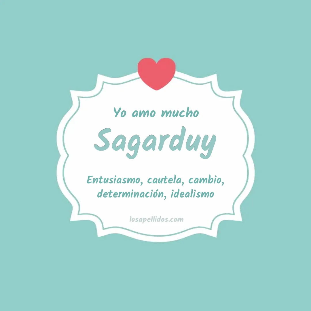 Yo amo mucho Sagarduy