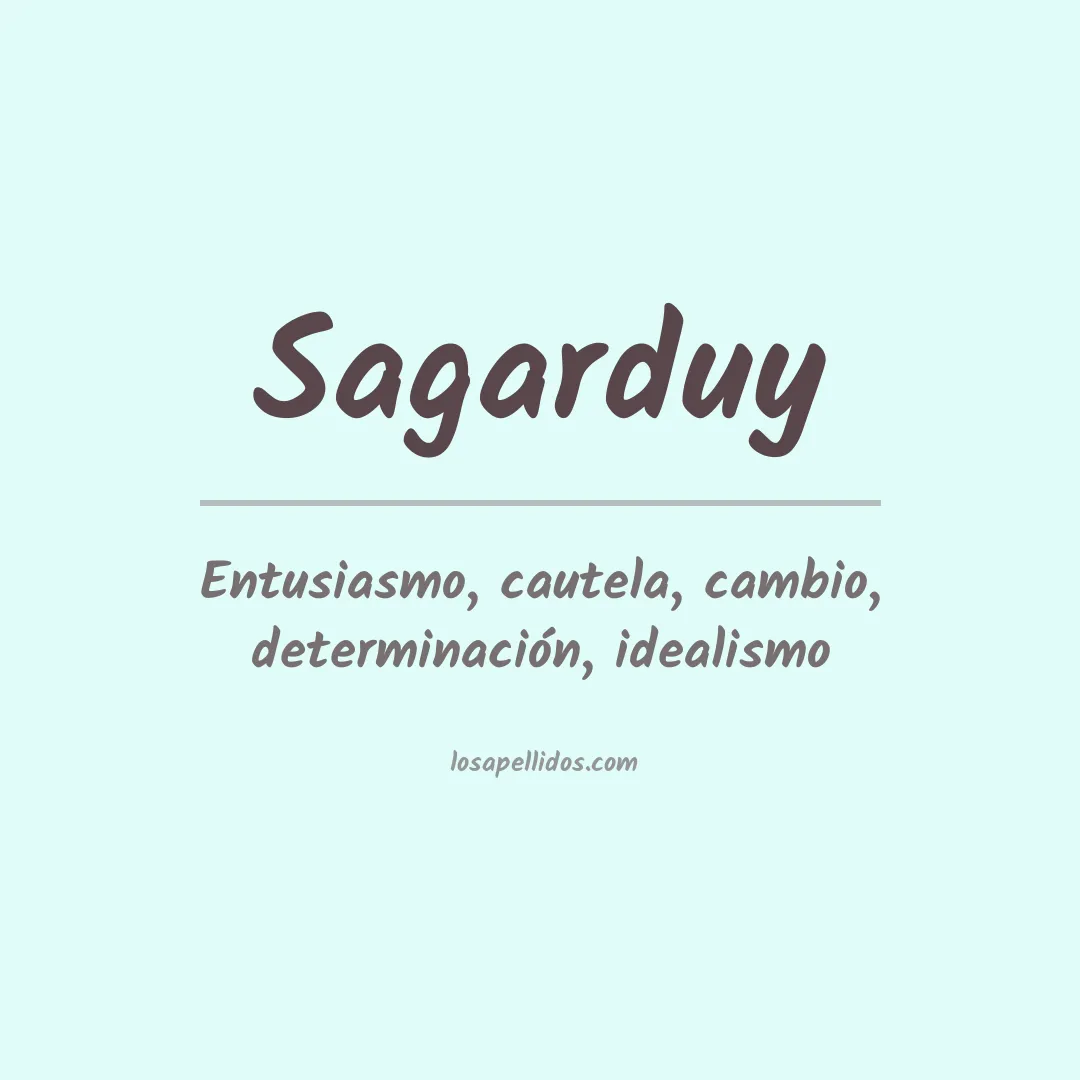 Significado del Apellido Sagarduy