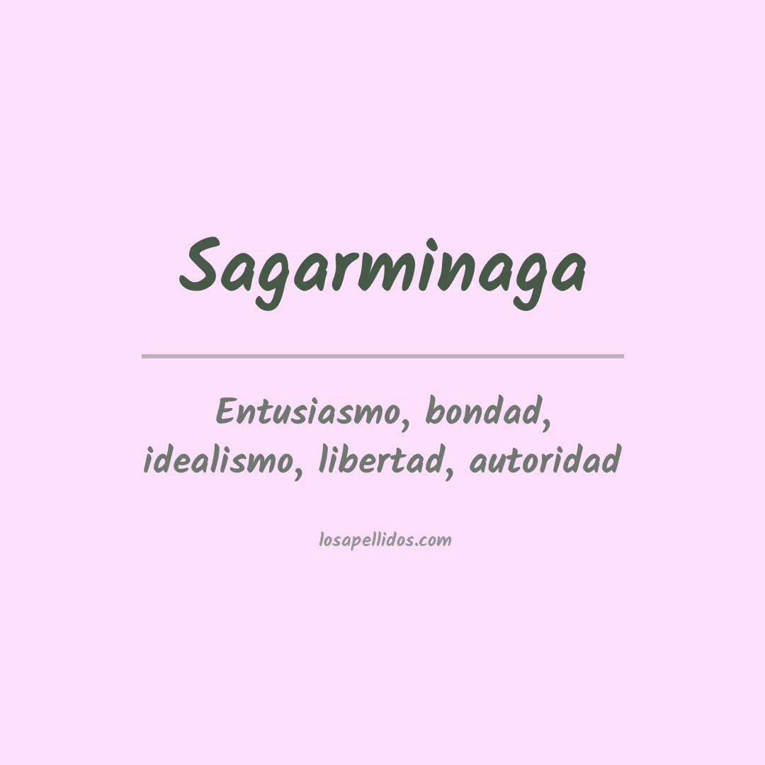 Significado del Apellido Sagarminaga