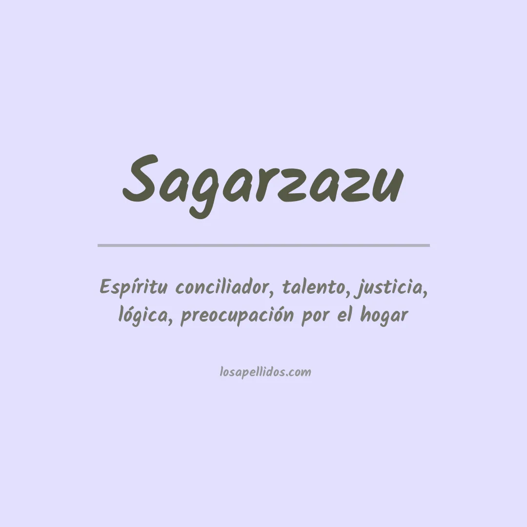 Apellido Sagarzazu
