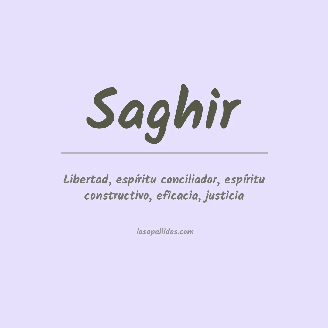 Apellido Saghir