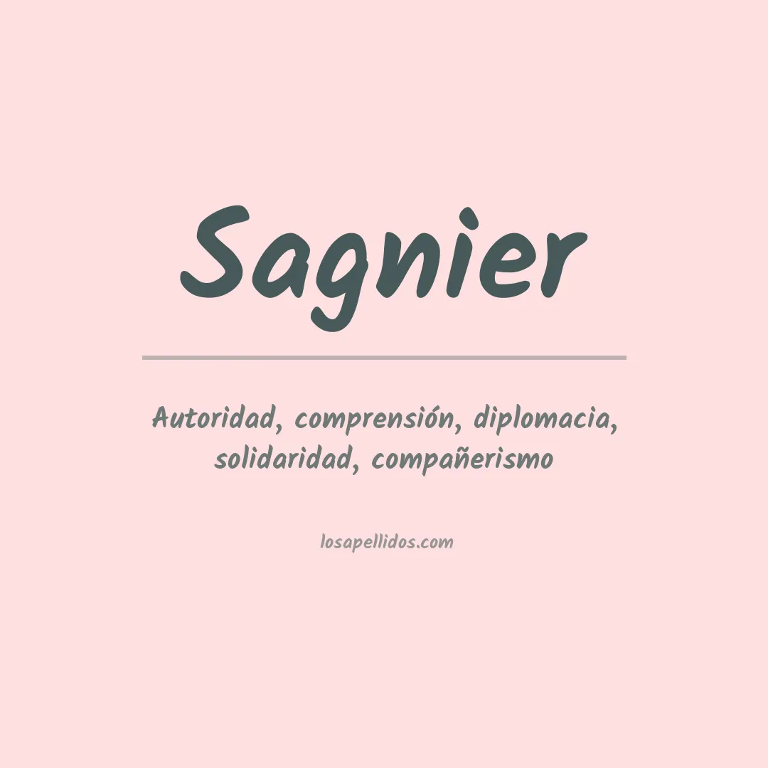 Apellido Sagnier