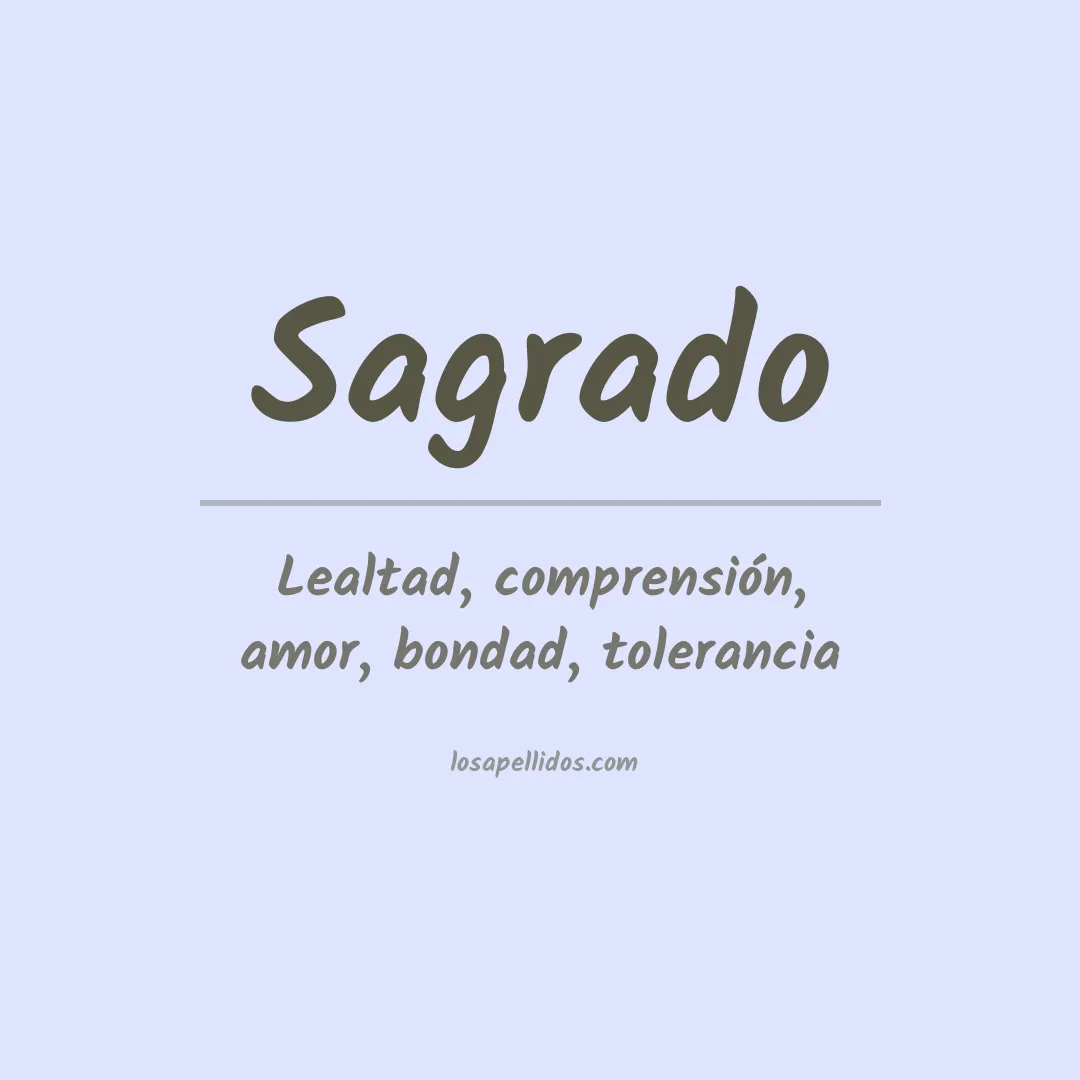 Apellido Sagrado