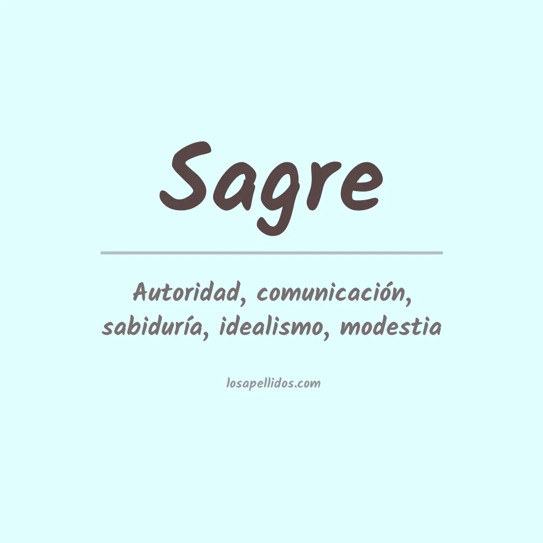 Apellido Sagre
