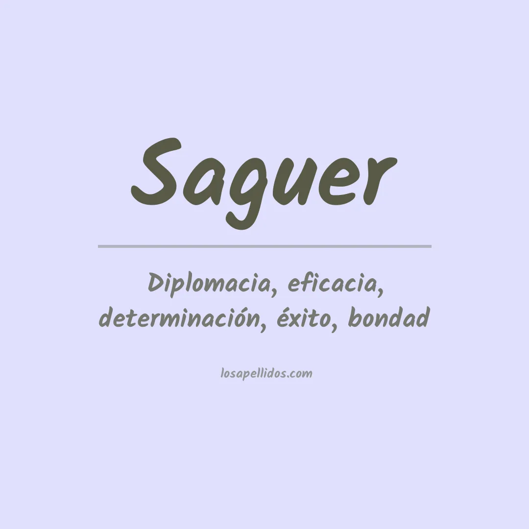 Apellido Saguer