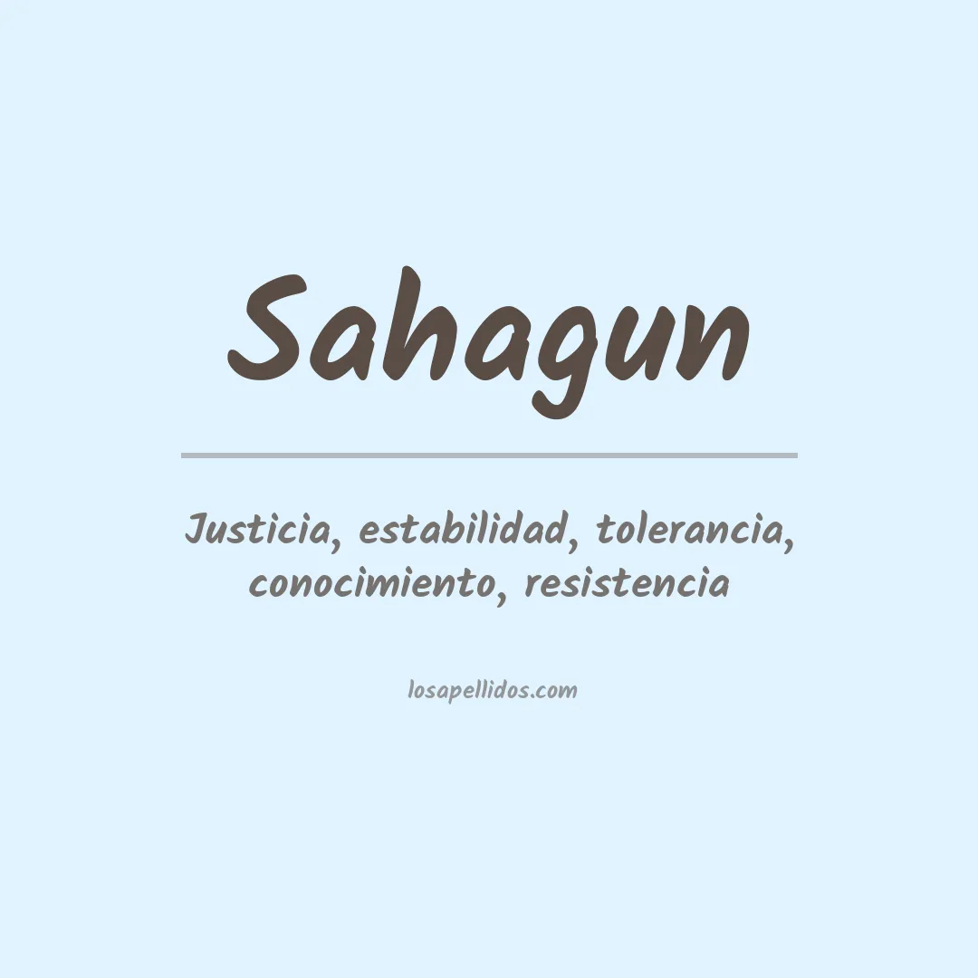 Apellido Sahagún