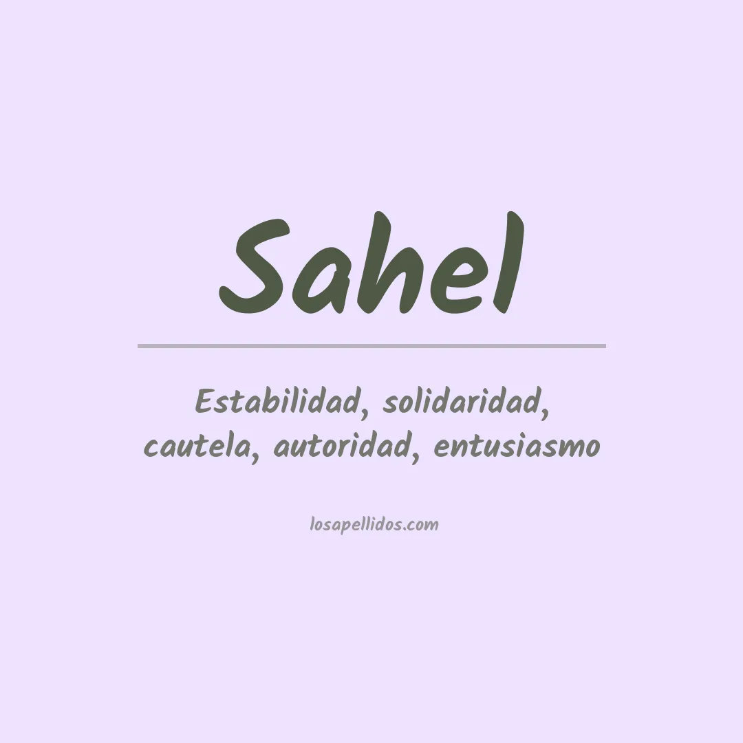Apellido Sahel