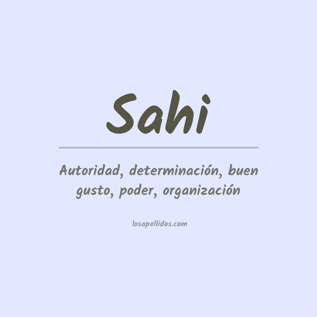 Apellido Sahi