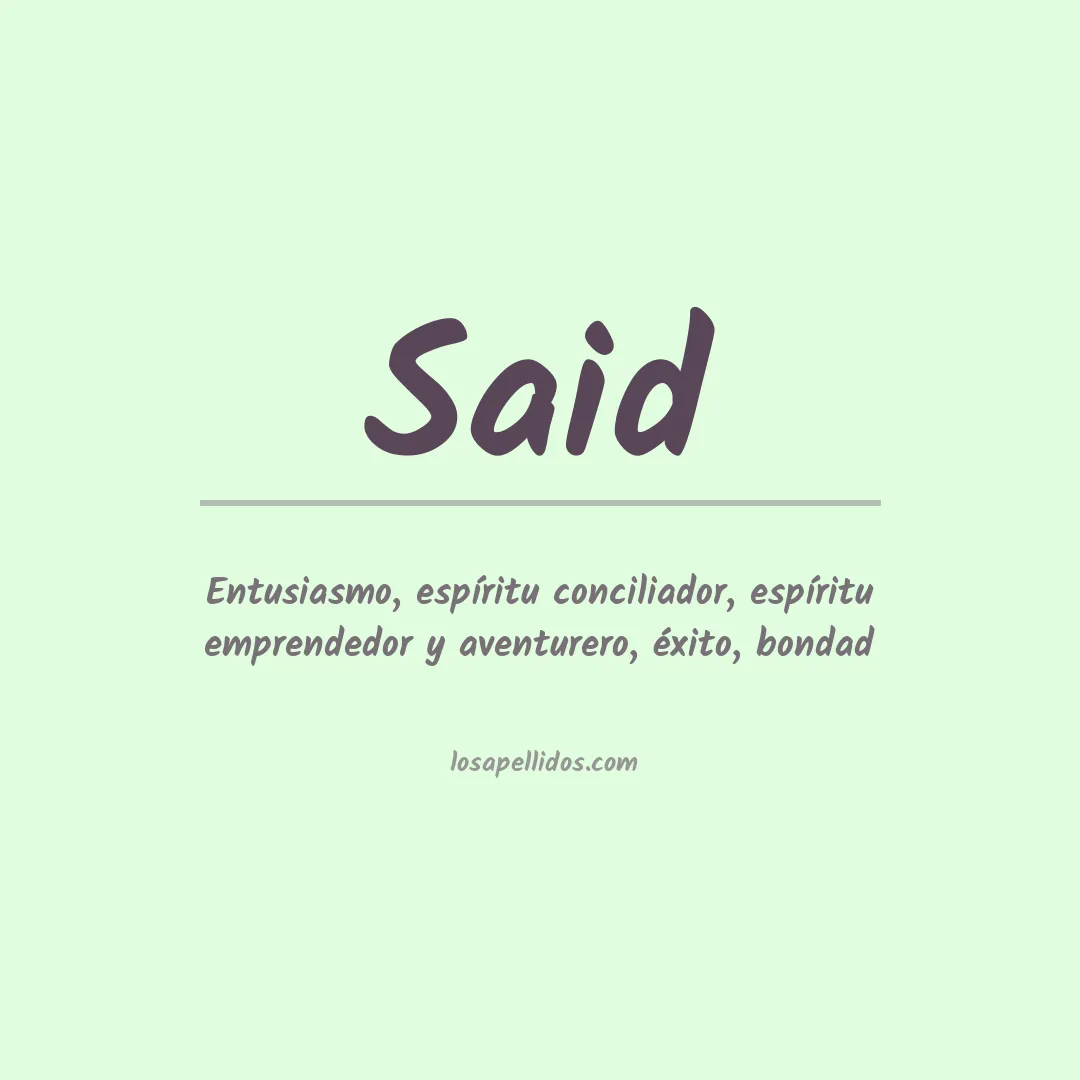 Apellido Said