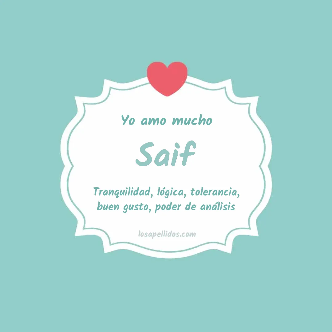 Yo amo mucho Saif