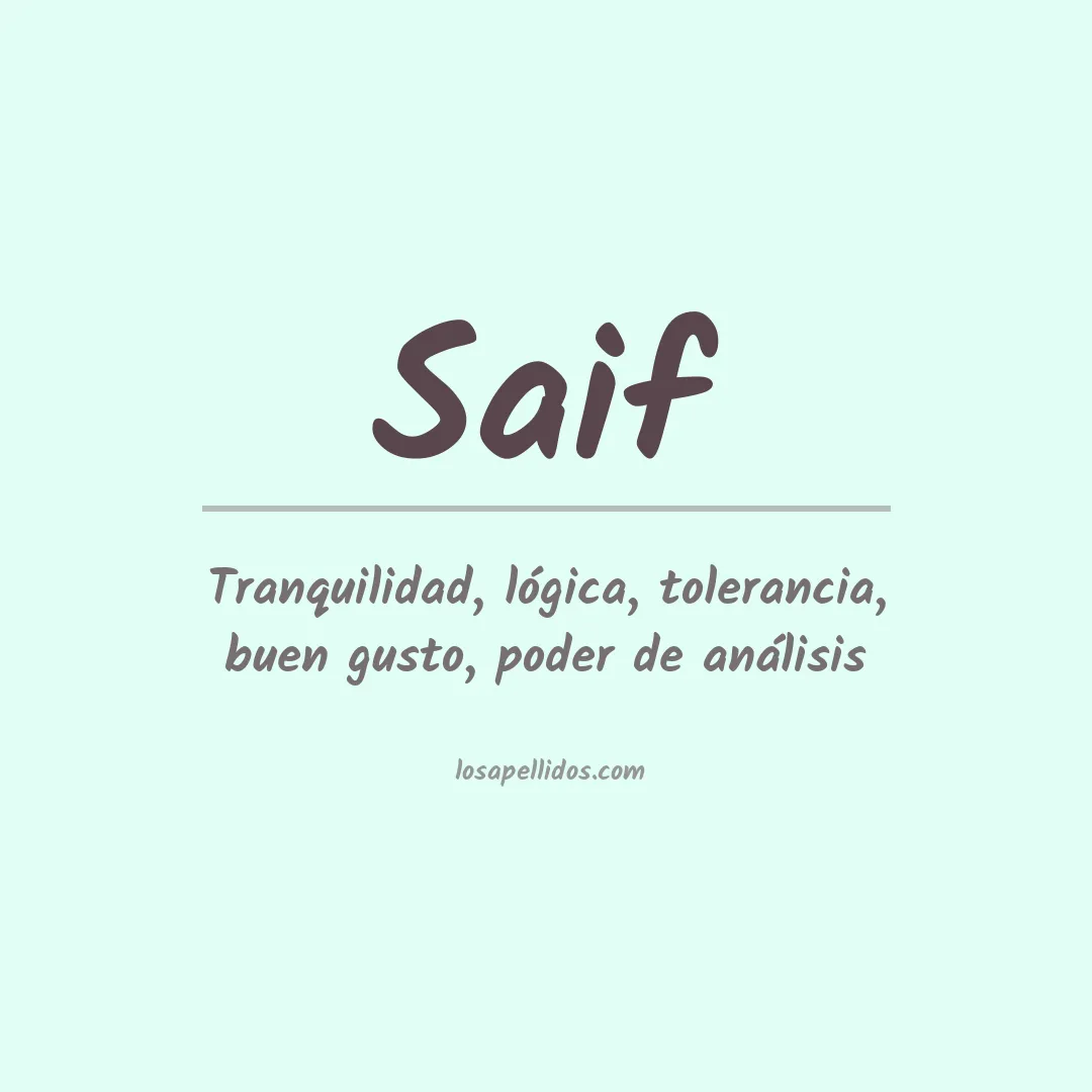 Apellido Saif