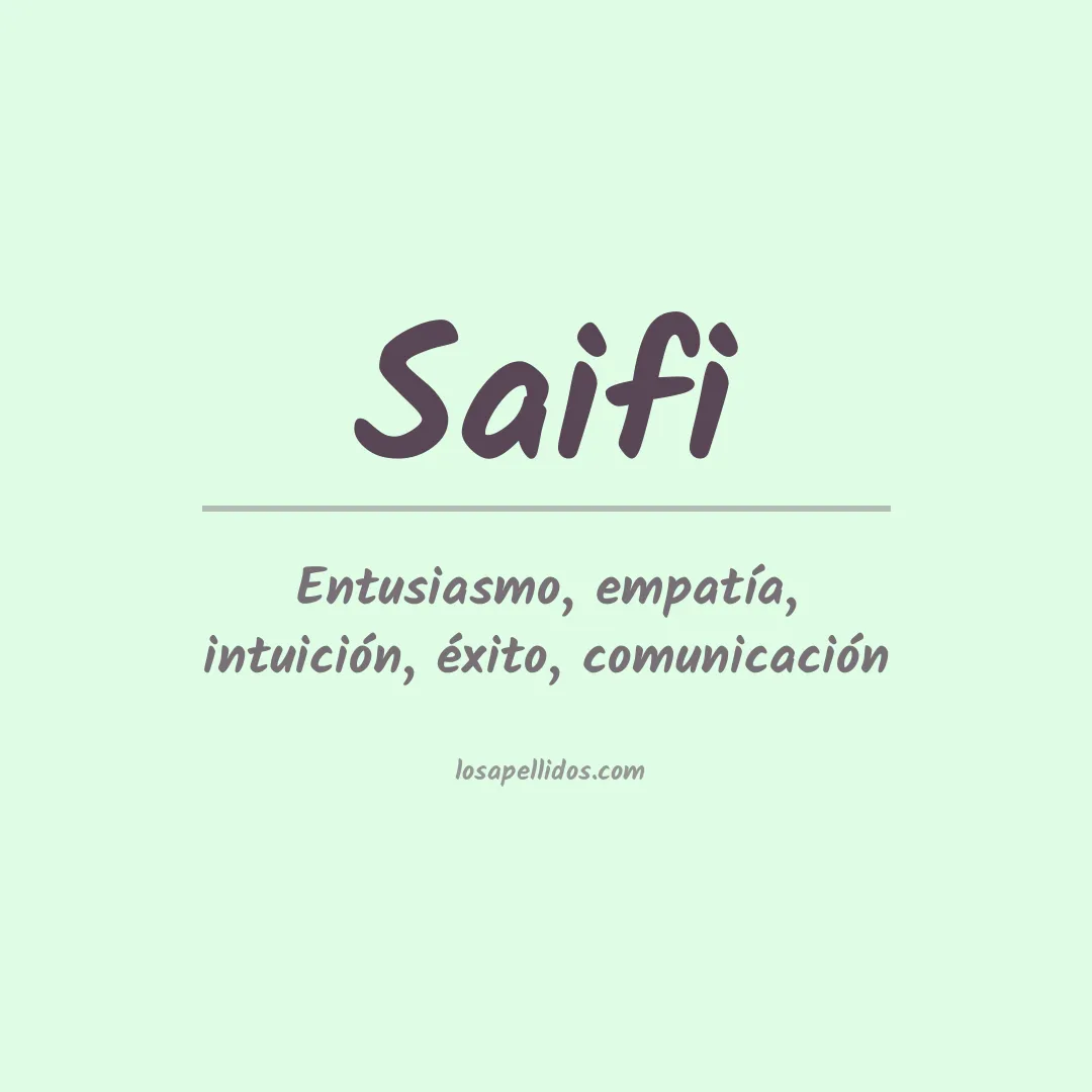 Apellido Saifi