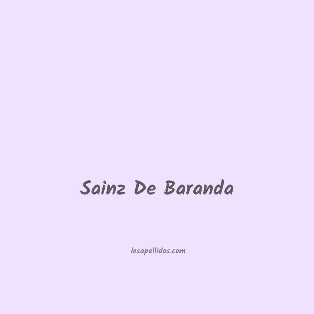Sainz de baranda en chino