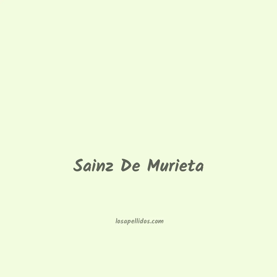 Sainz de murieta en chino