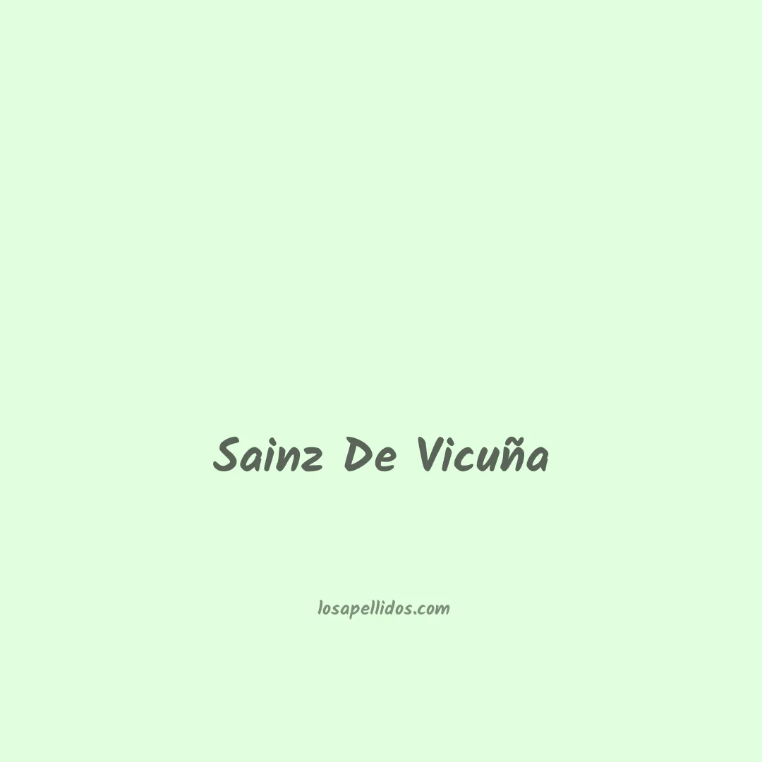 Sainz de vicuña en chino