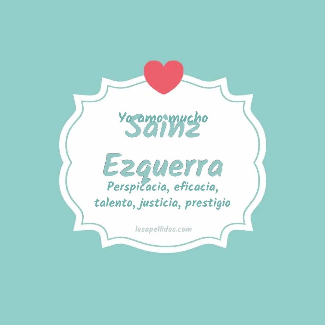 Yo amo mucho Sainz ezquerra