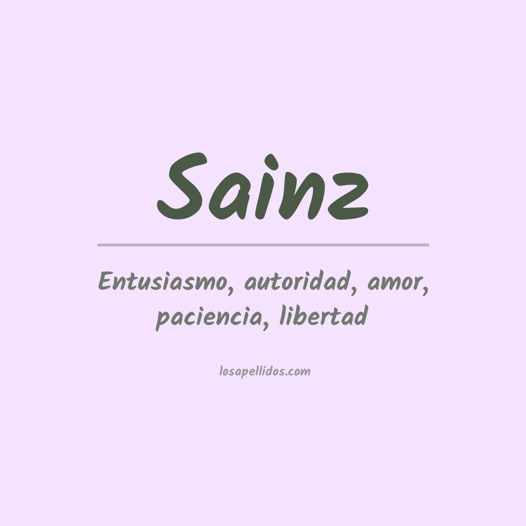 Apellido Sáinz