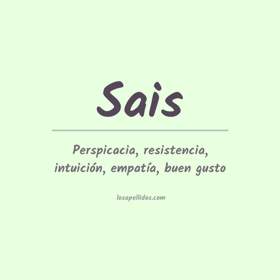 Apellido Sais