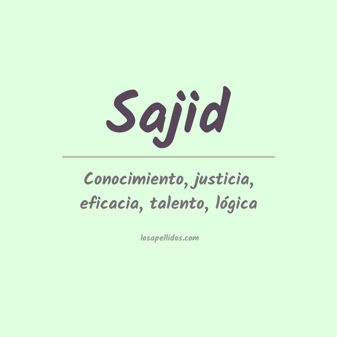 Apellido Sajid