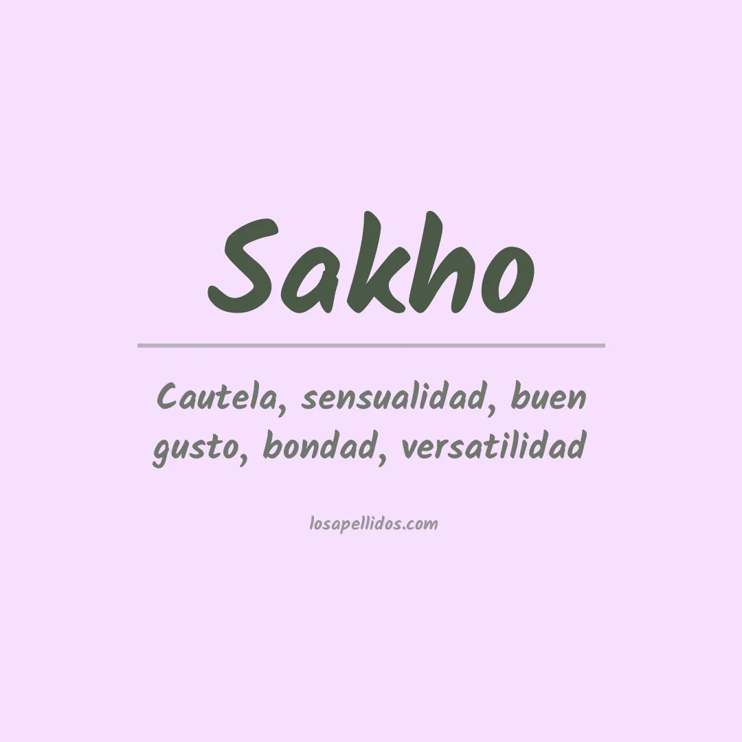 Apellido Sakho