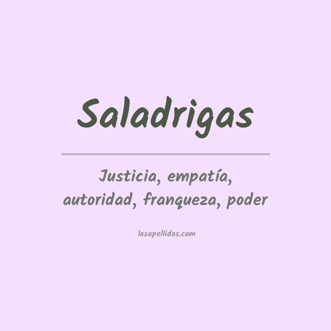 Apellido Saladrigas