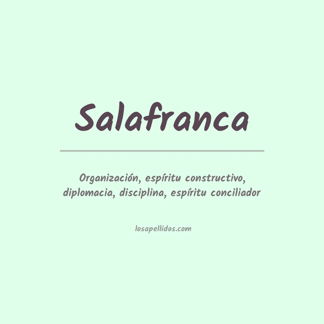 Apellido Salafranca