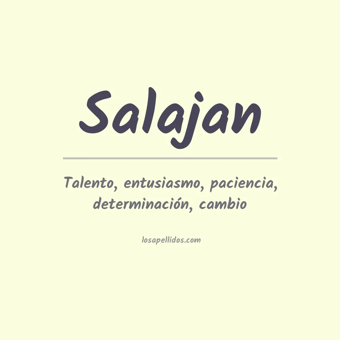 Apellido Salajan