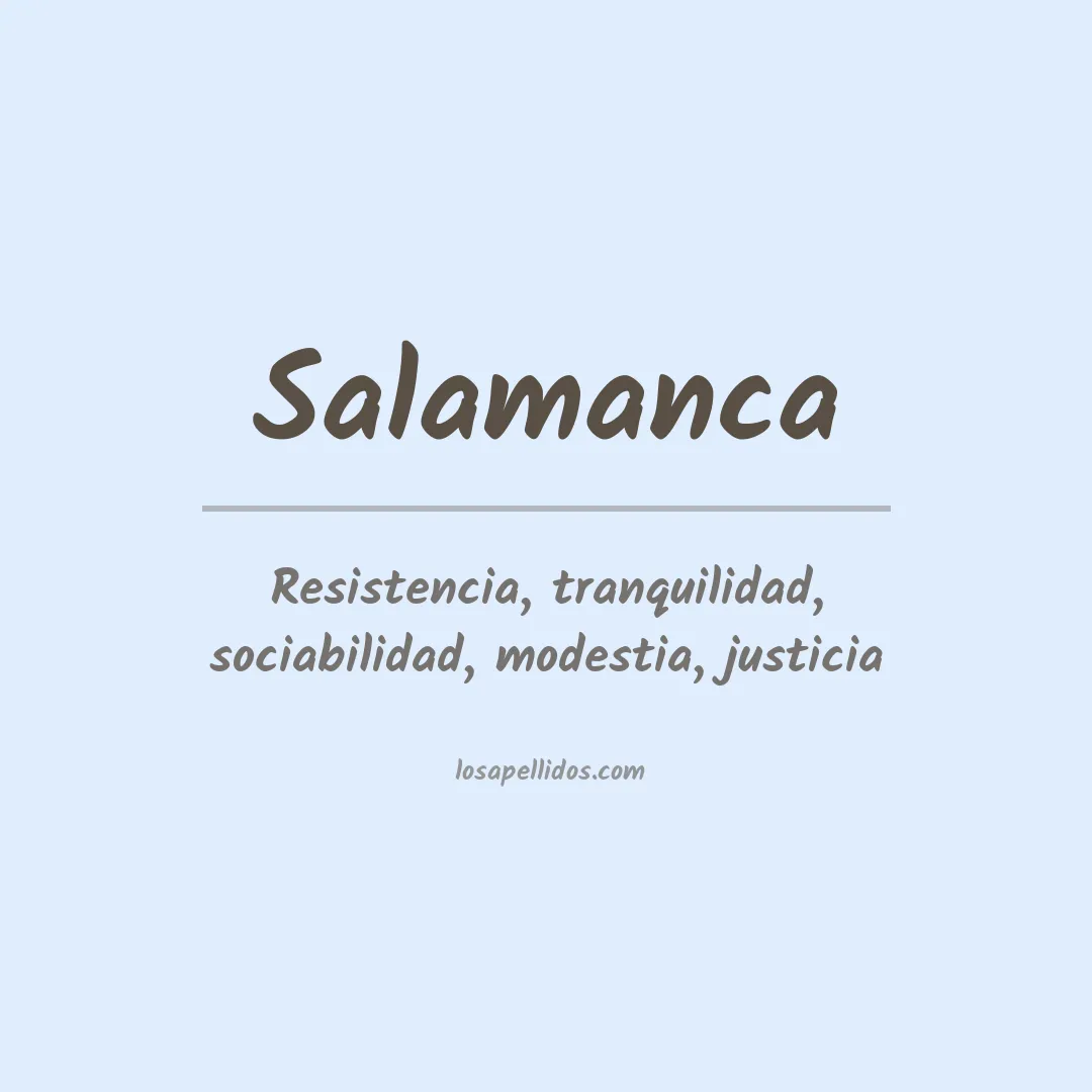 Apellido Salamanca