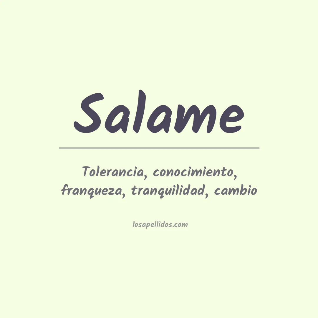 Apellido Salame