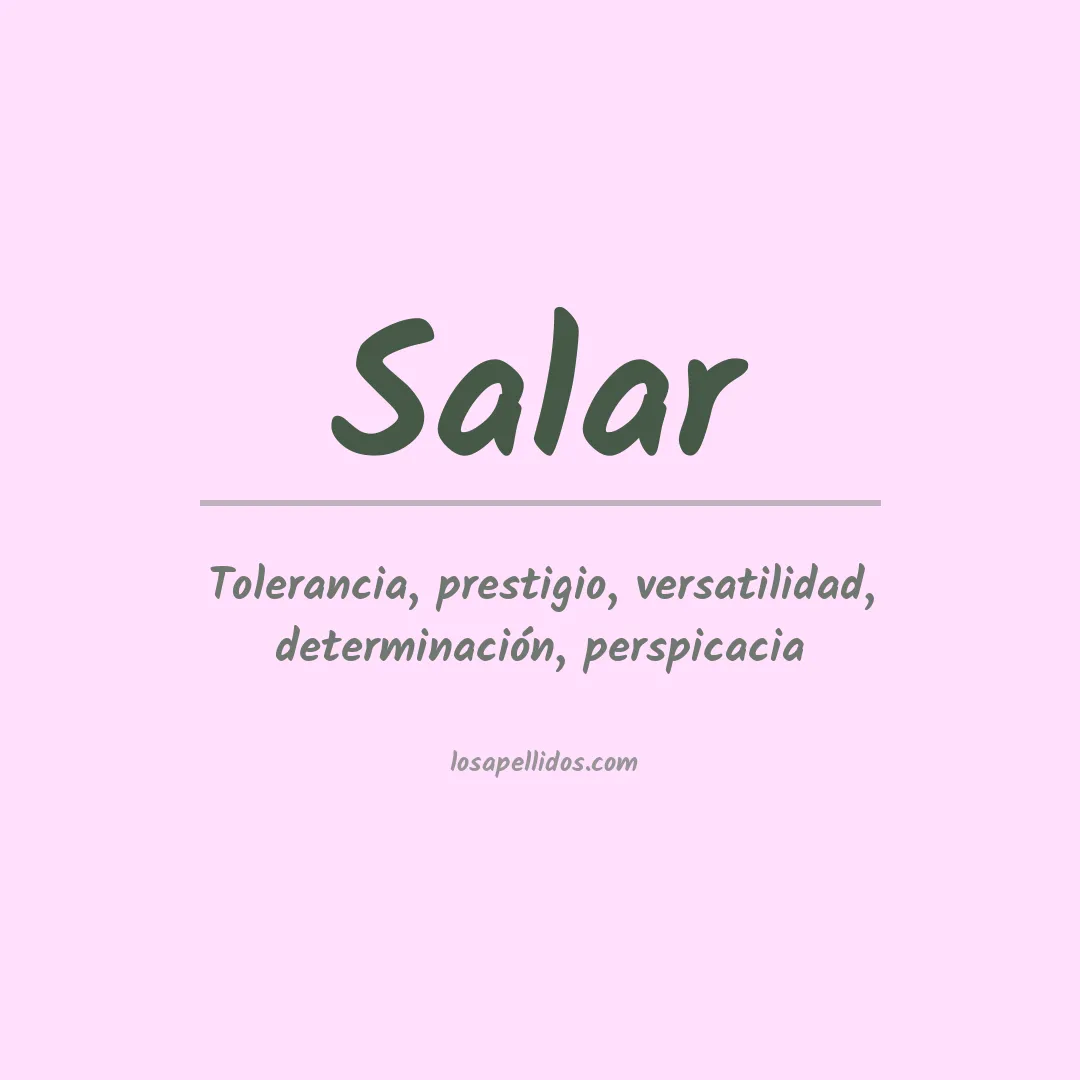 Apellido Salar