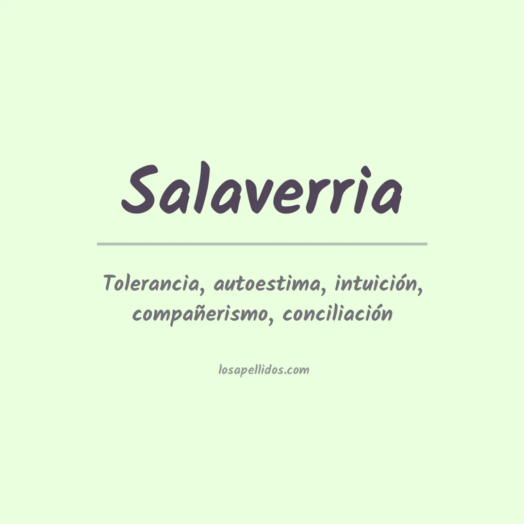 Apellido Salaverria