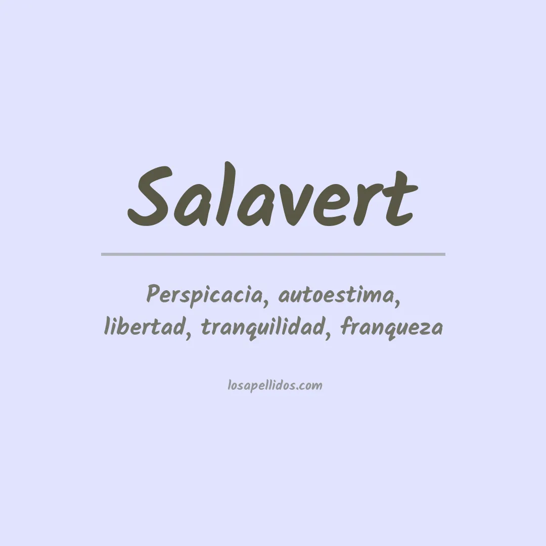 Apellido Salavert
