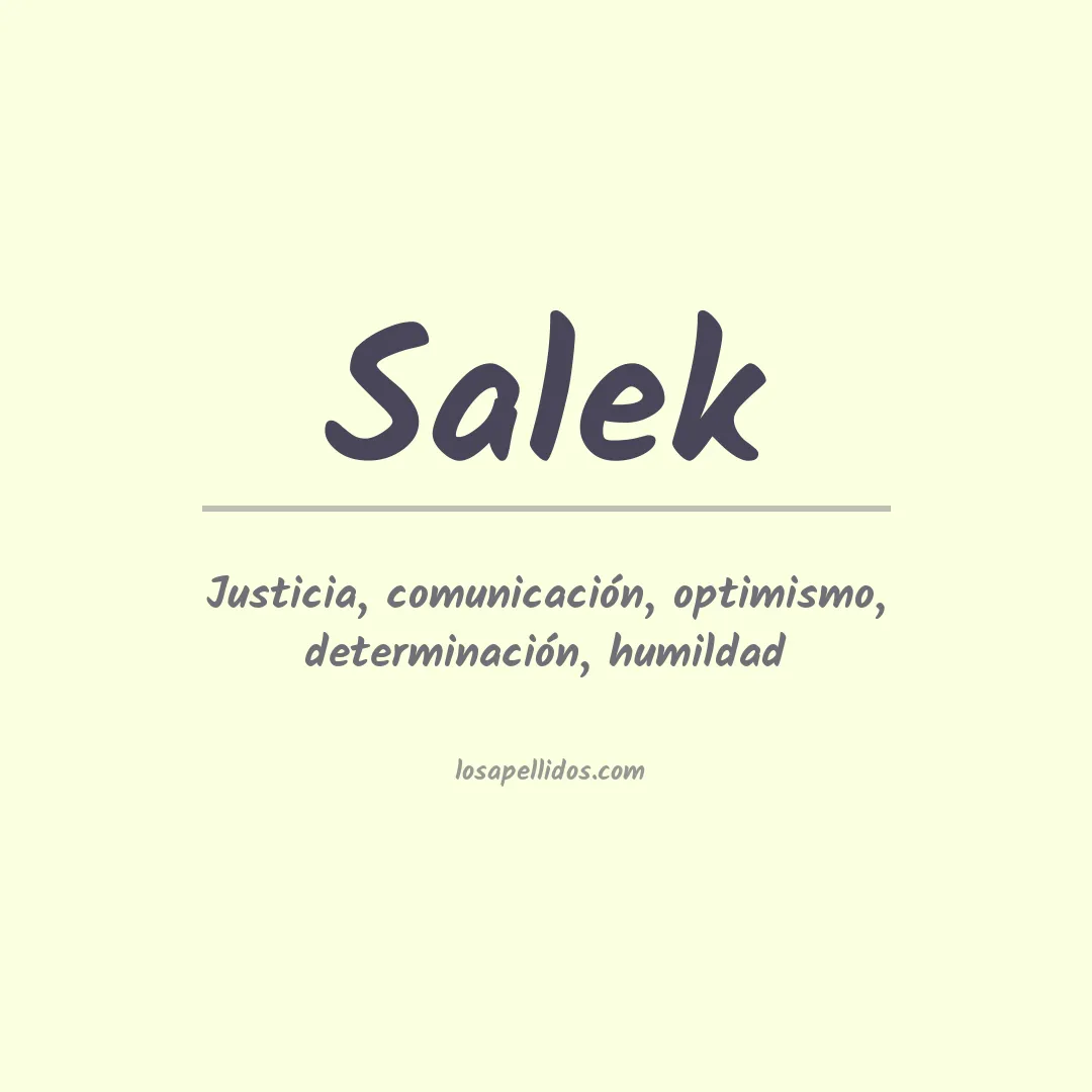 Apellido Salek