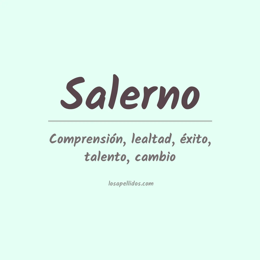 Apellido Salerno