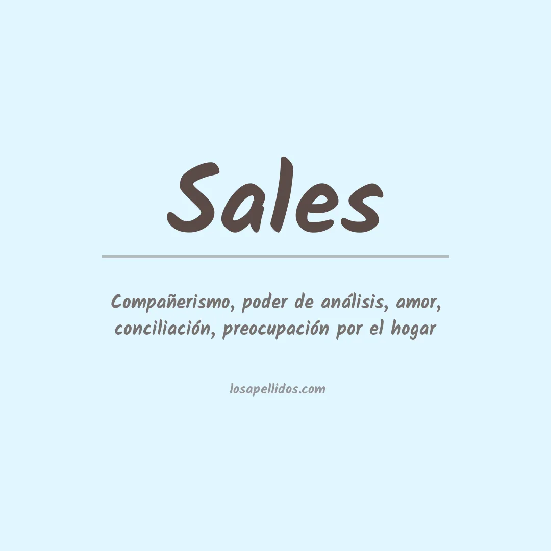 Apellido Sales