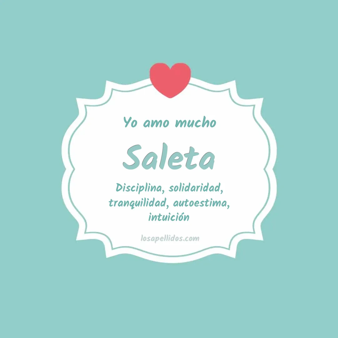 Yo amo mucho Saleta