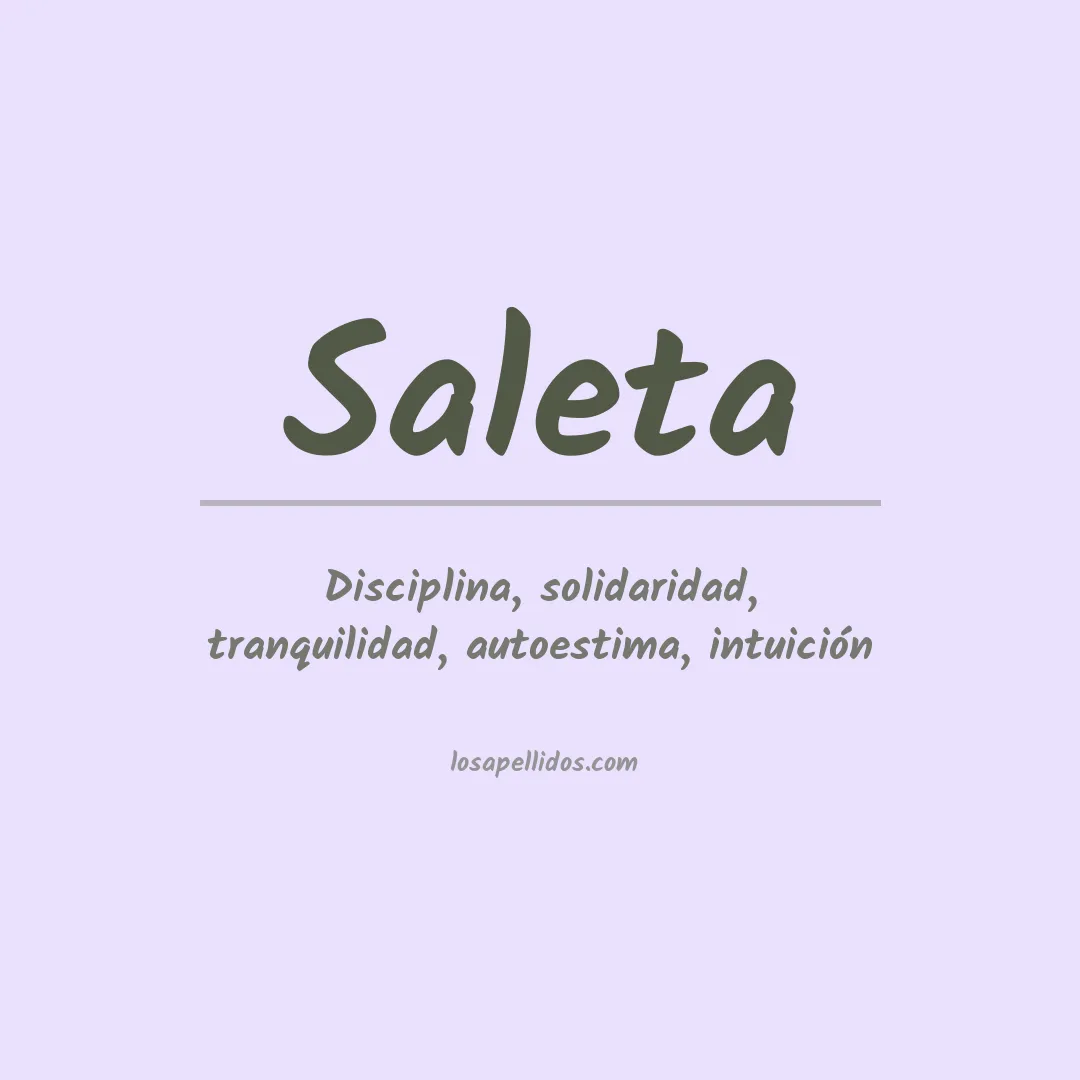 Apellido Saleta