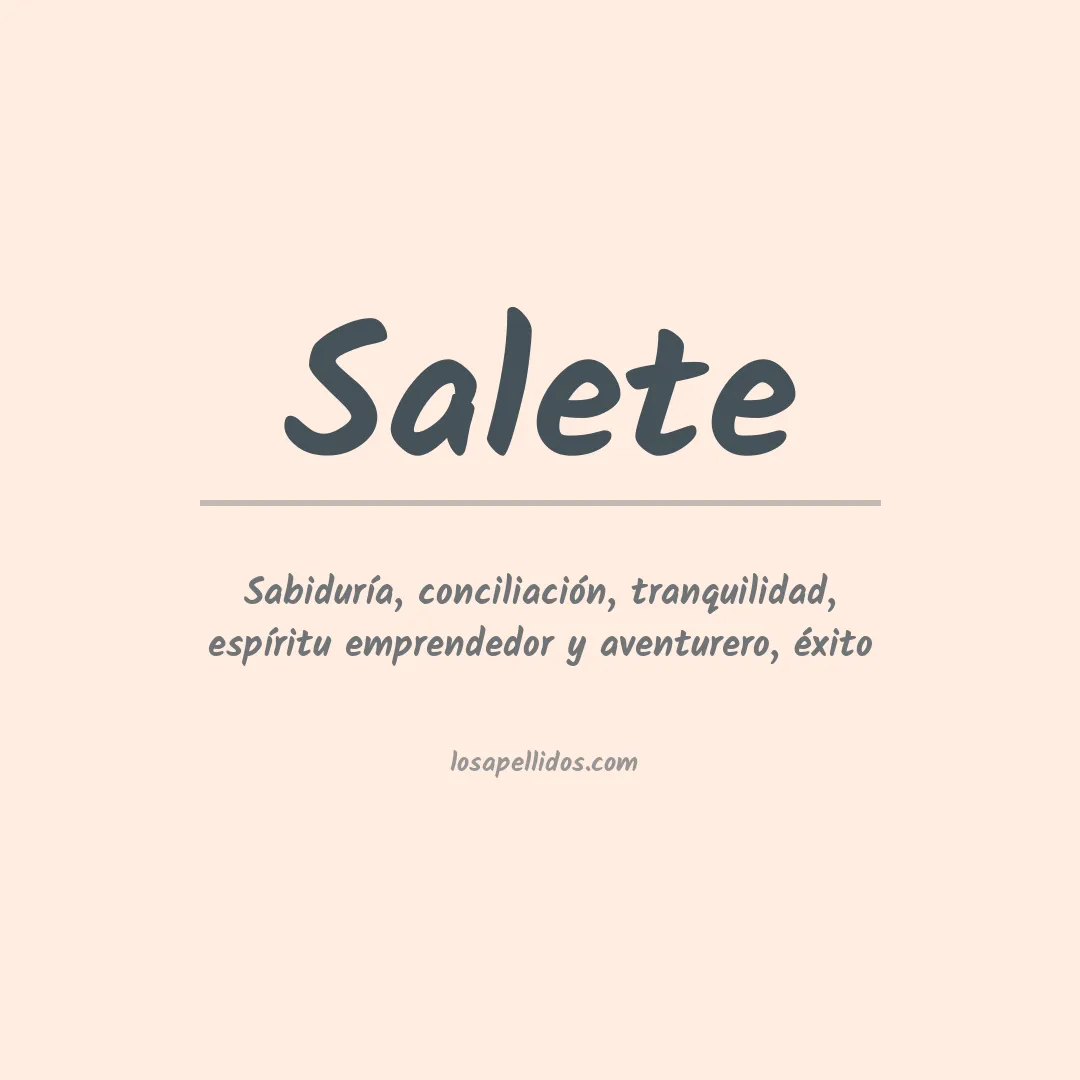 Apellido Salete