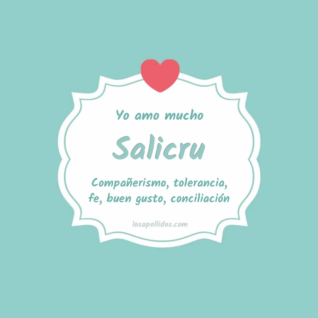 Yo amo mucho Salicru