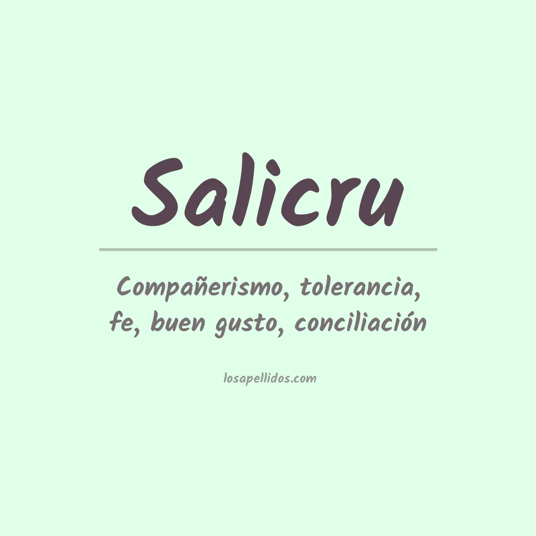 Apellido Salicru