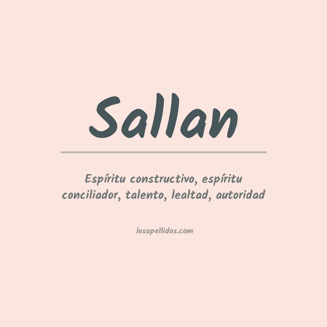 Apellido Sallan