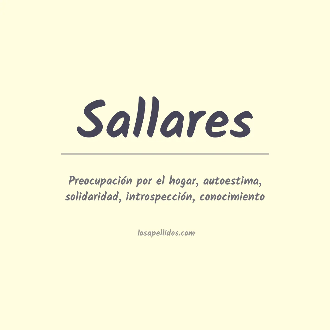 Apellido Sallares