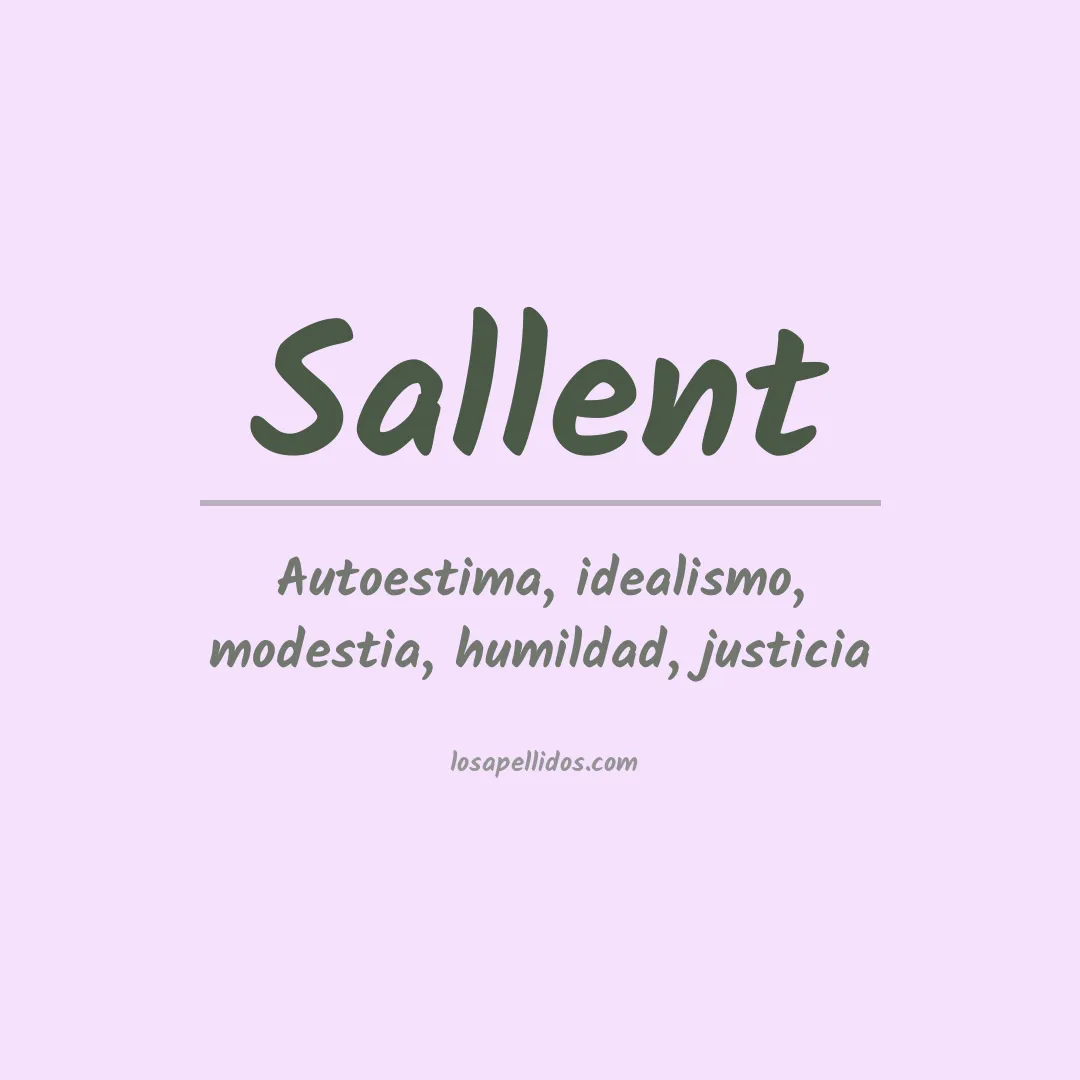 Apellido Sallent